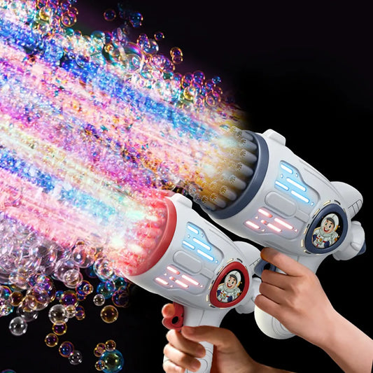 Unleash the Fun: Electric Automatic Soap Bubble Gun with LED Lights – Perfect for Outdoor Play, Kids' Gifts, and Wedding Parties!